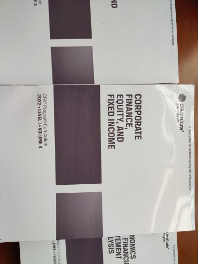 Bộ Sách 6 Cuốn CFA Level I 2022 in Màu