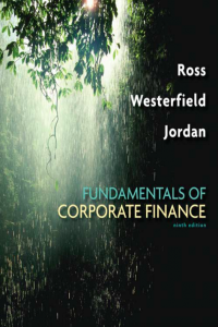 Fundamentals of Corporate Finance ninth edition